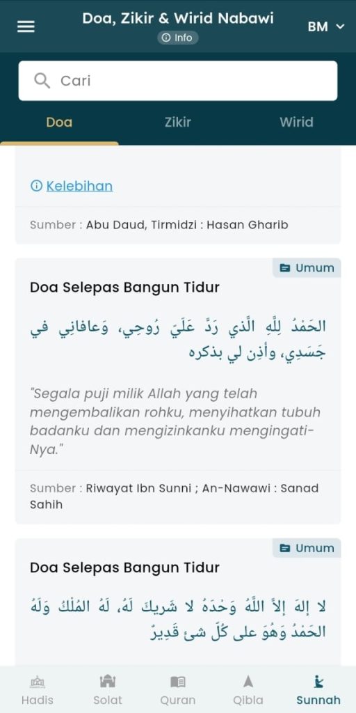 doa zikir wirid nabawi